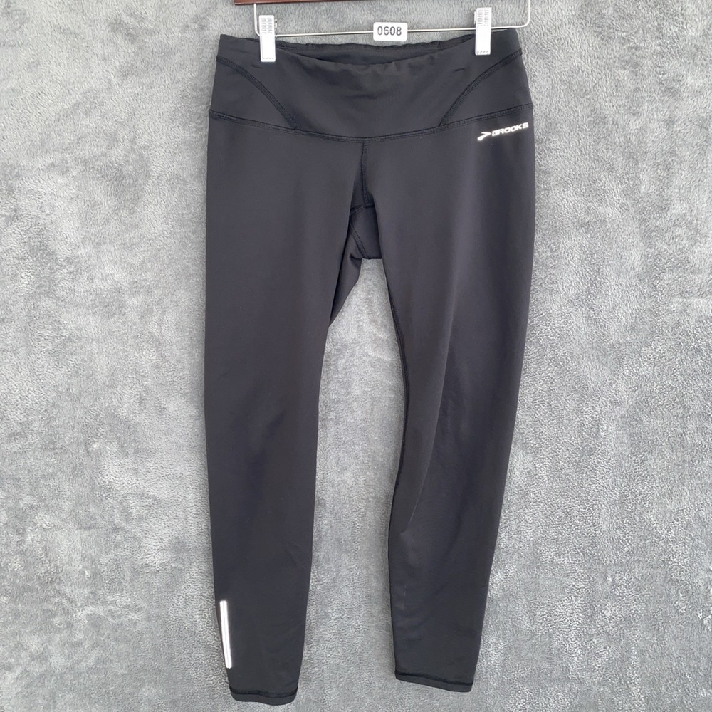 Women's Medium Brooks Low Rise Running Leggings Black